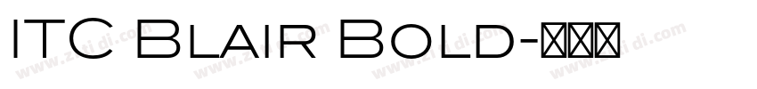 ITC Blair Bold字体转换